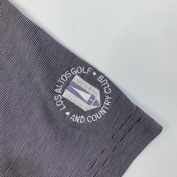 Travis Mathew Shirt Mens M Medium Purple Los Altos Golf And Country Club Polo - Picture 4 of 12